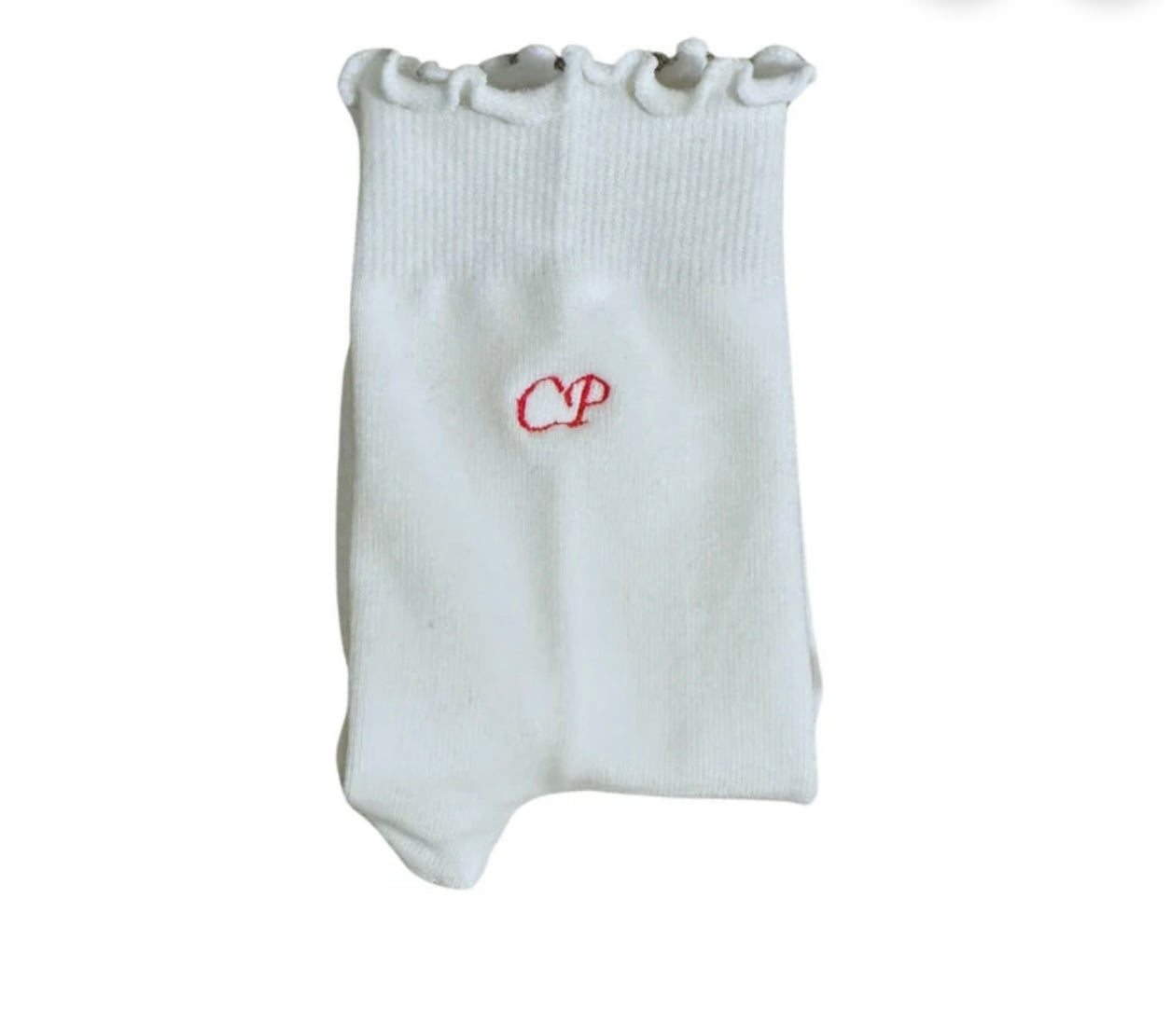 Custom Embroidered Ruffle Grip Socks | Buy at MollyGrace