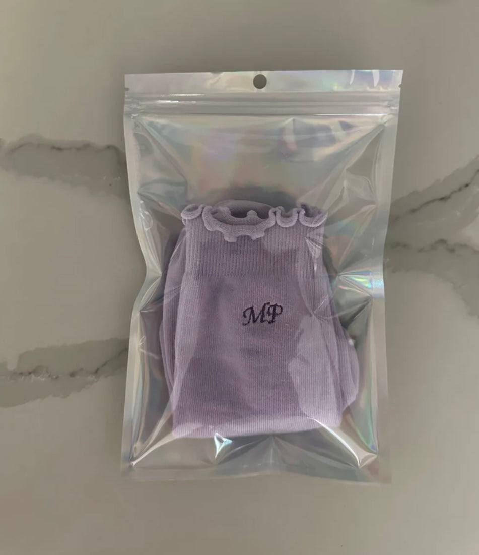 Custom initial grip socks