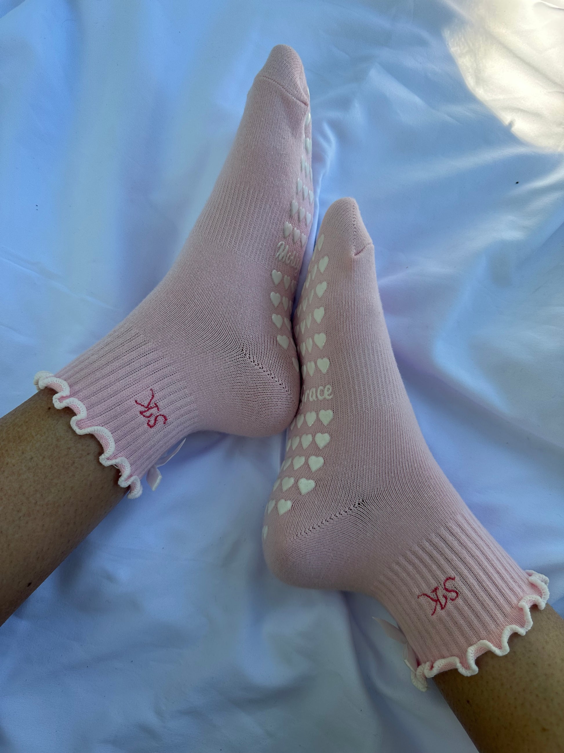 Custom barre grip socks