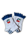 Blue soft grip socks