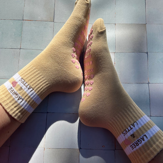 Lagree lattes tan socks