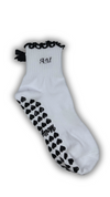 Black ruffle coquette socks