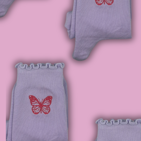 Butterfly Pilates grip socks