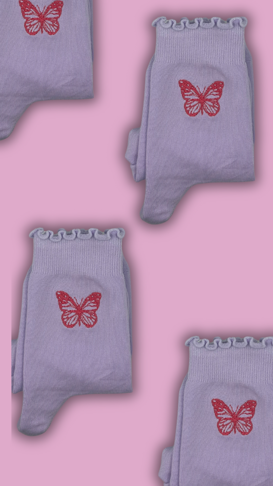 Butterfly Pilates grip socks