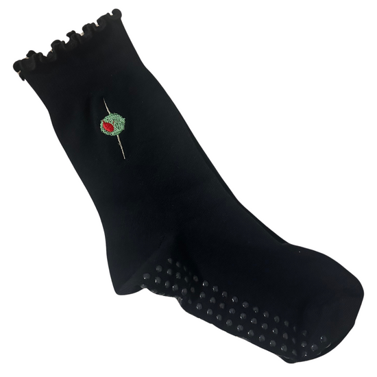 Yoga olive grip socks