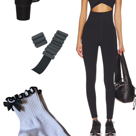 Black white workout grips