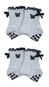 Black heart non-slip socks