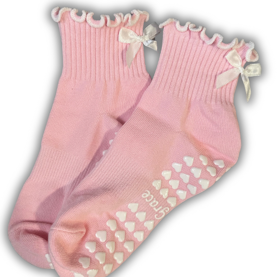 Soft pink barre grips