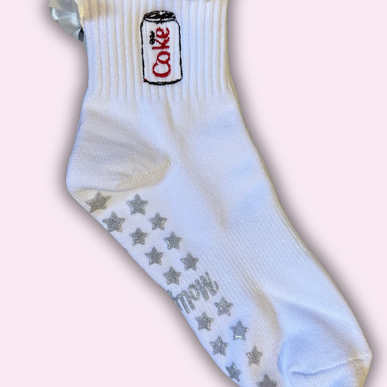 Diet Coke grip socks