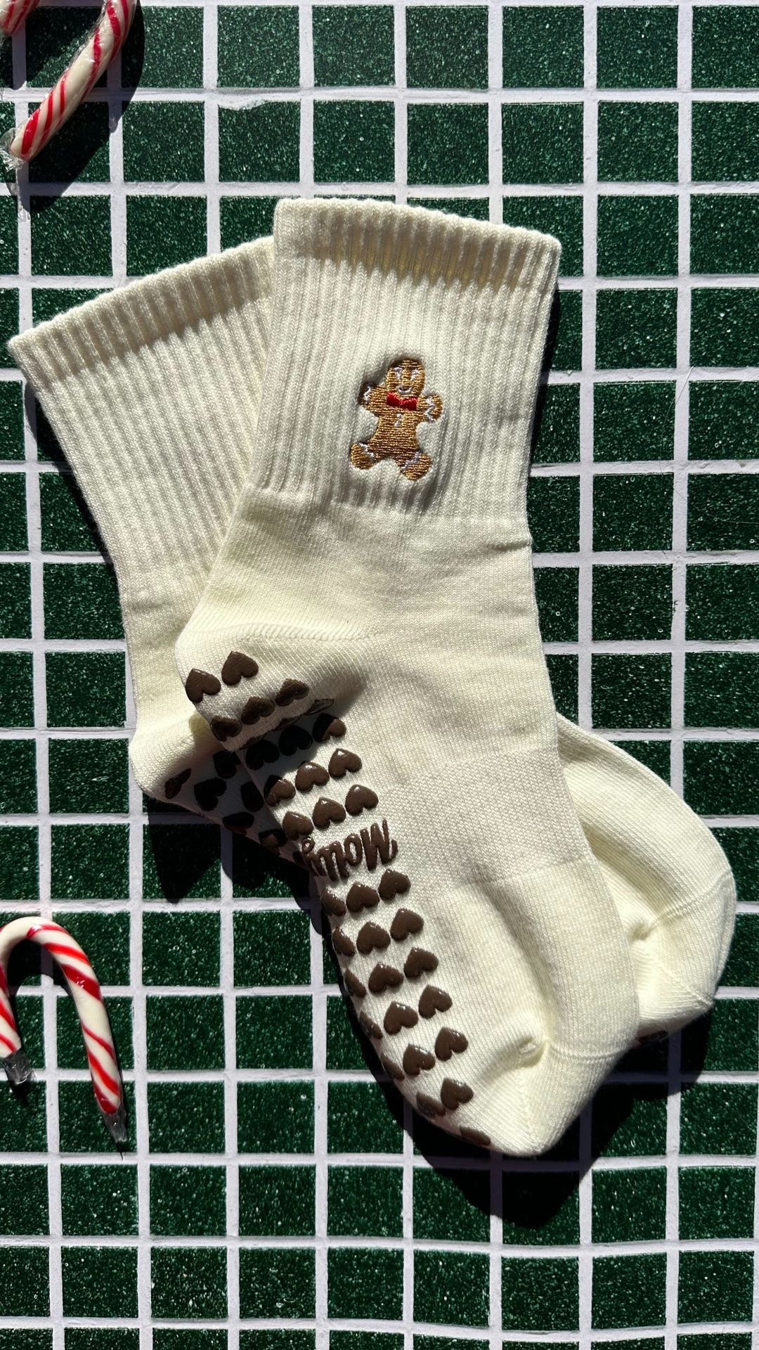 Santa bear grip socks