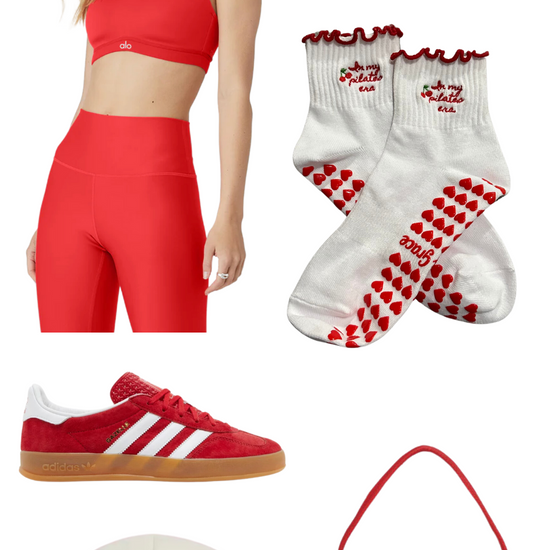 Pilates era red socks